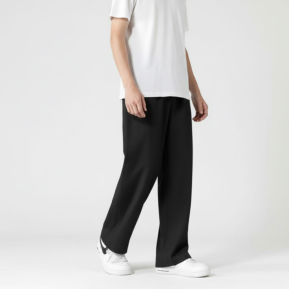 LM-0896 얇은 남자 여름 와이드 슬랙스 트레이닝 밴딩 바지