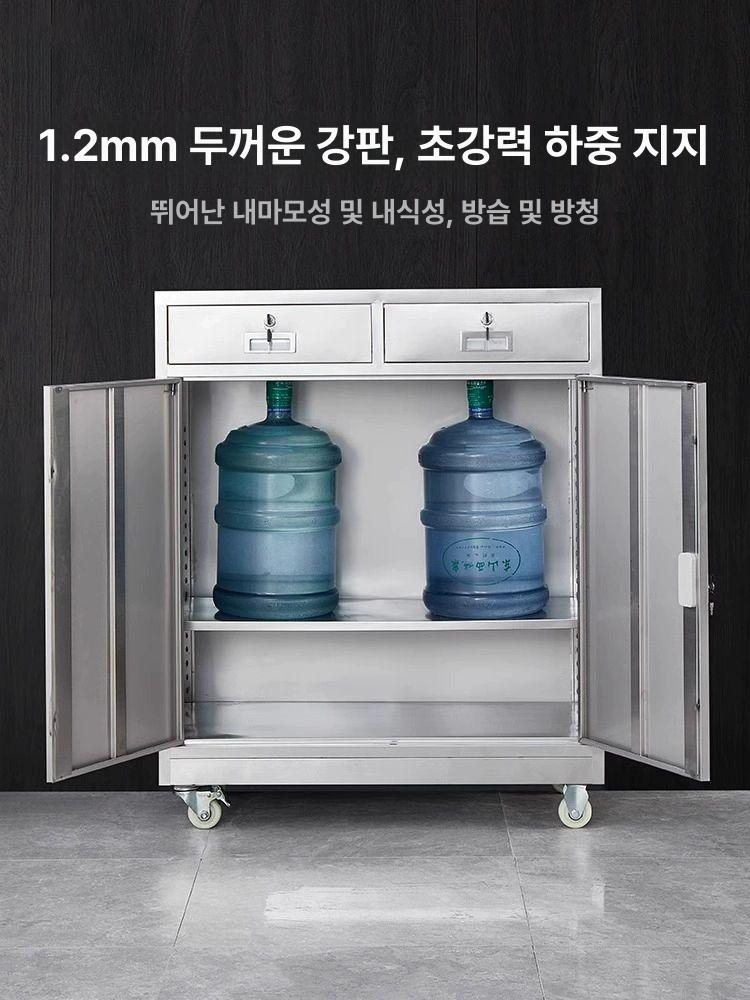 사무용 캐비넷 스테인레스 락카 도어 보관함 시약장 수납 약장 옷장 수납장 스텐 철제 - 상세 이미지 2