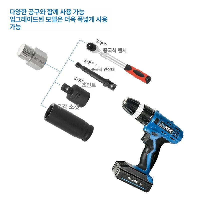 나사 볼트리무버 추출기 세트 스크류 제거 공구 핀 육각 육각소켓 나사핀제거기 너트 비트 이미지 6