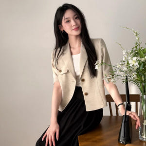 [클라비스][네이버 단독] 아웃포켓 반팔자켓_CVJKG2601M 착용 후기 | 사이즈/핏 총정리 - 상품 이미지 4