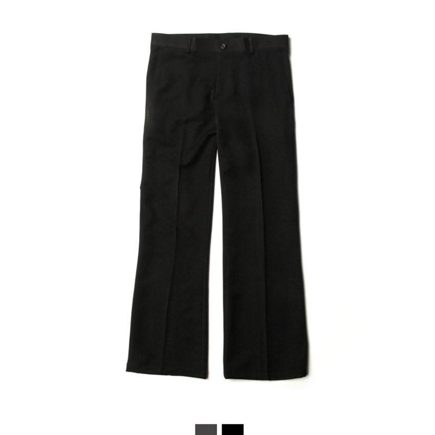 남자 부츠컷 슬랙스 남자 슬랙스 출근 바지 - 블랙