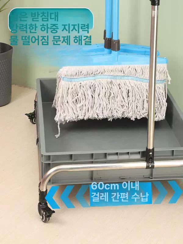 청소도구 보관함 거치대 스테인리스 스텐 대형 화장실 빗자루 고정형 대걸레 청소도구걸이 - 상세 이미지 4