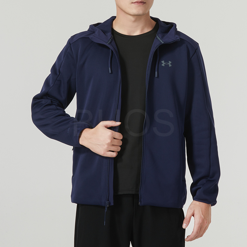 언더아머 UA ESSENTIAL SWACKET 딥블루 남성
