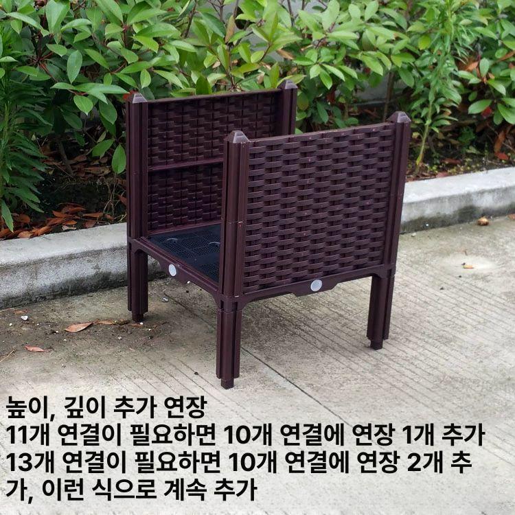 채소재배상자 대형 텃밭 베란다 식물 8종 야외 발코니 묘목 가드닝 상자 특대 채소 이미지 7