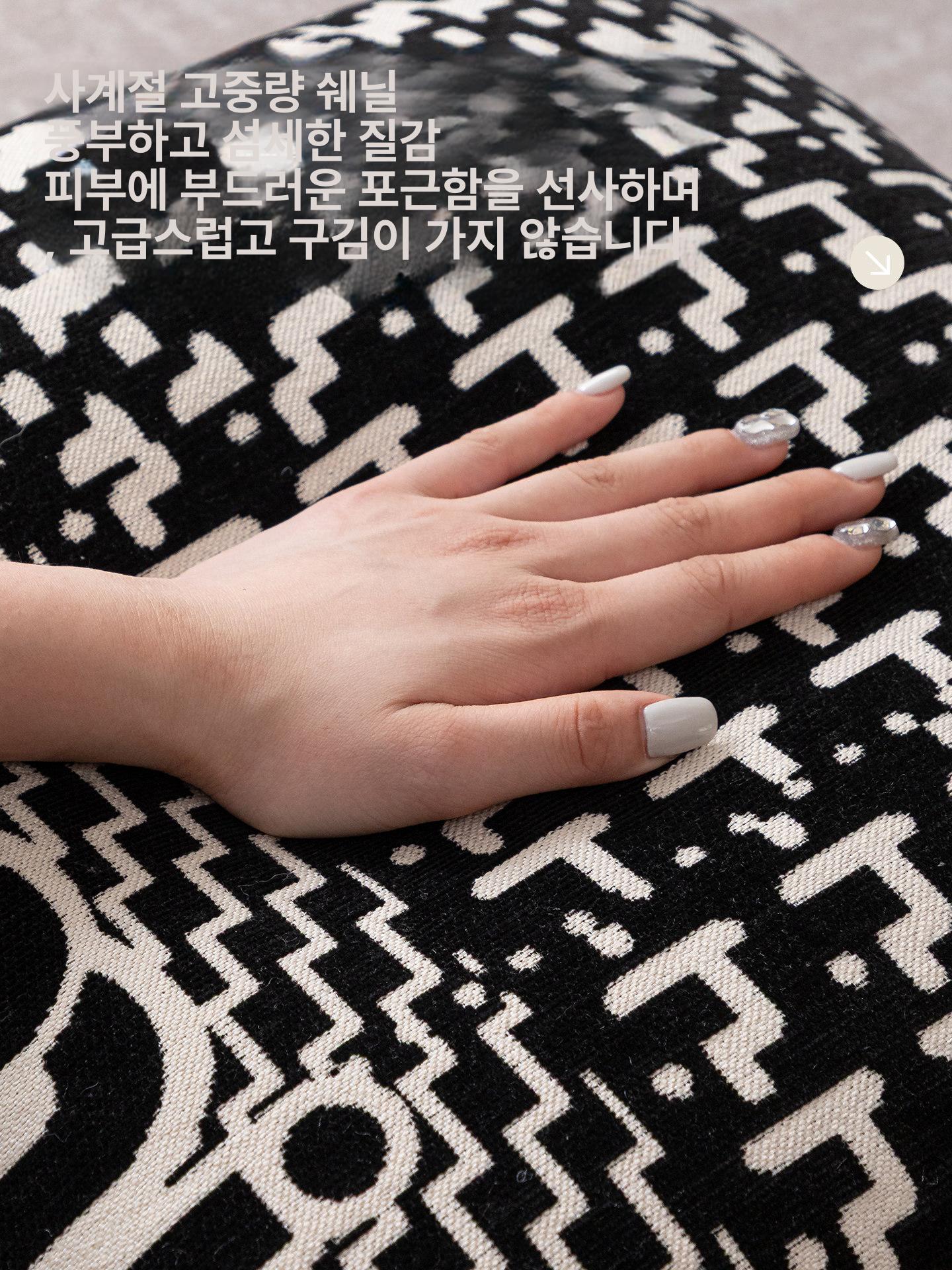 고급 소파 허리 베개 커버 세탁 가능 침실 여성용 전용 스타 아트 프래그런트 나이트 오션 60x60cm 커버 (속커버 포함) - 상세 이미지 2