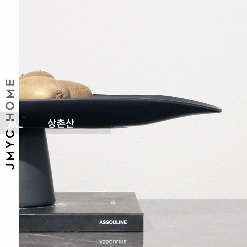 촬영 트레이 소품 장식 받침대 웨이브 소품트레이 오브제트레이 악세사리 디스플레이 스톤 - 상세 이미지 3