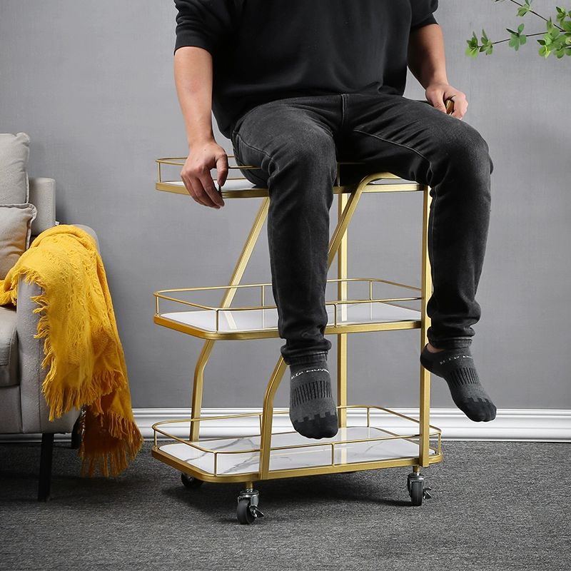 과일 플레이팅 트레이 애프터눈티 플레이팅접시 매듭 세트 플레이트 골드 접시트레이 호텔 이미지 7