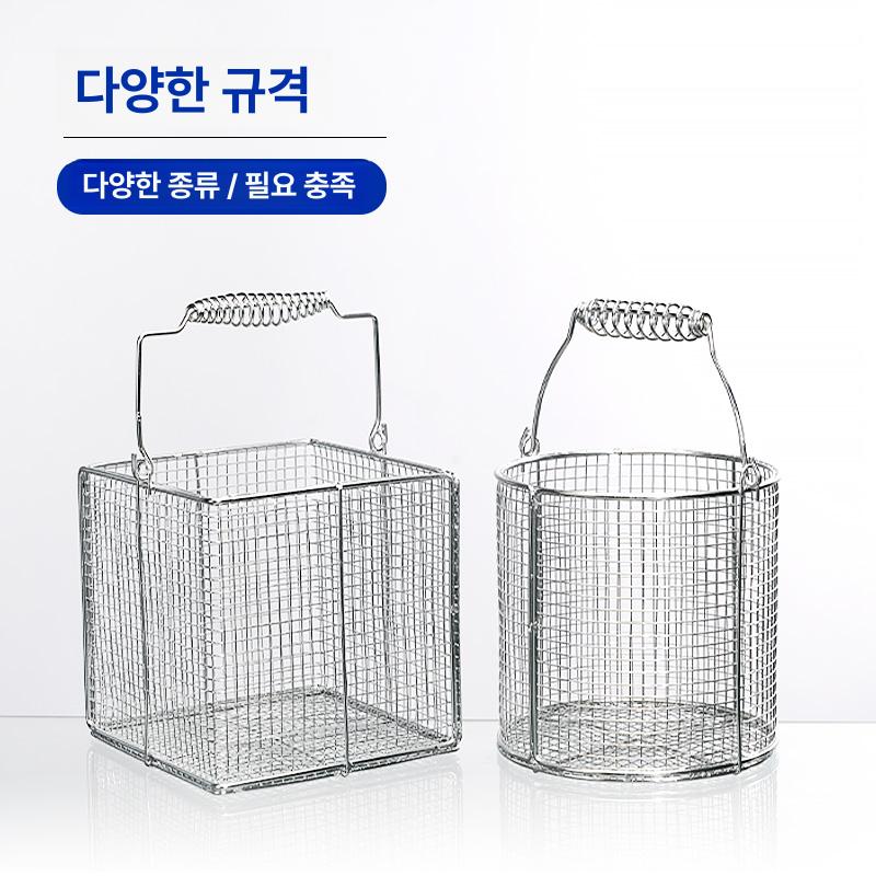 와이어 바스켓 수납 사각 소품 팬트리 정리함 보관함 로즈골드 수납사각바스켓 사각소쿠리 - 상세 이미지 5