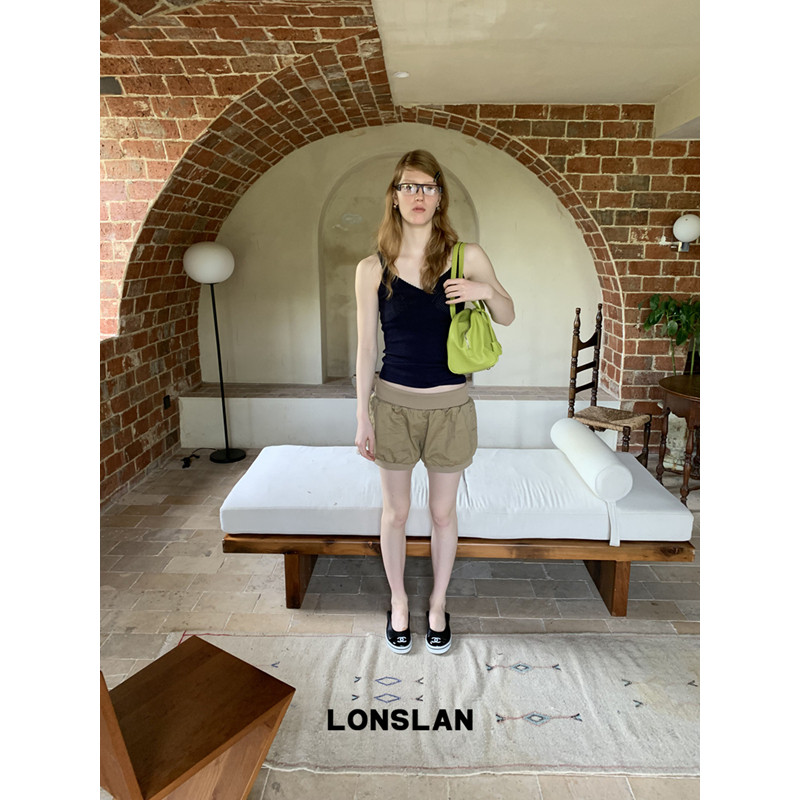 LONSLAN 론슬란 여성반바지 벌룬 카고팬츠 바지 - 상세 이미지 2