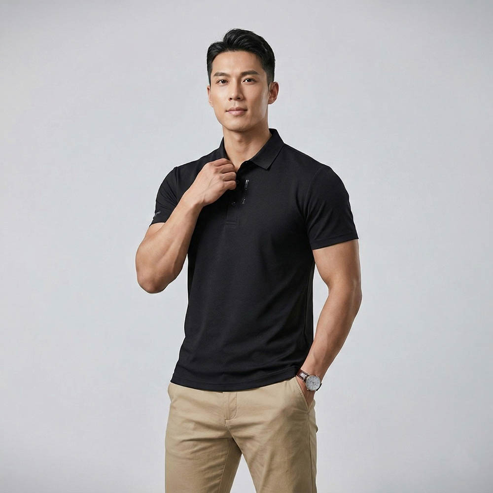 반팔티셔츠 반팔티 반팔 여름 골프 웨어 메쉬 남자 기능성 - 그린