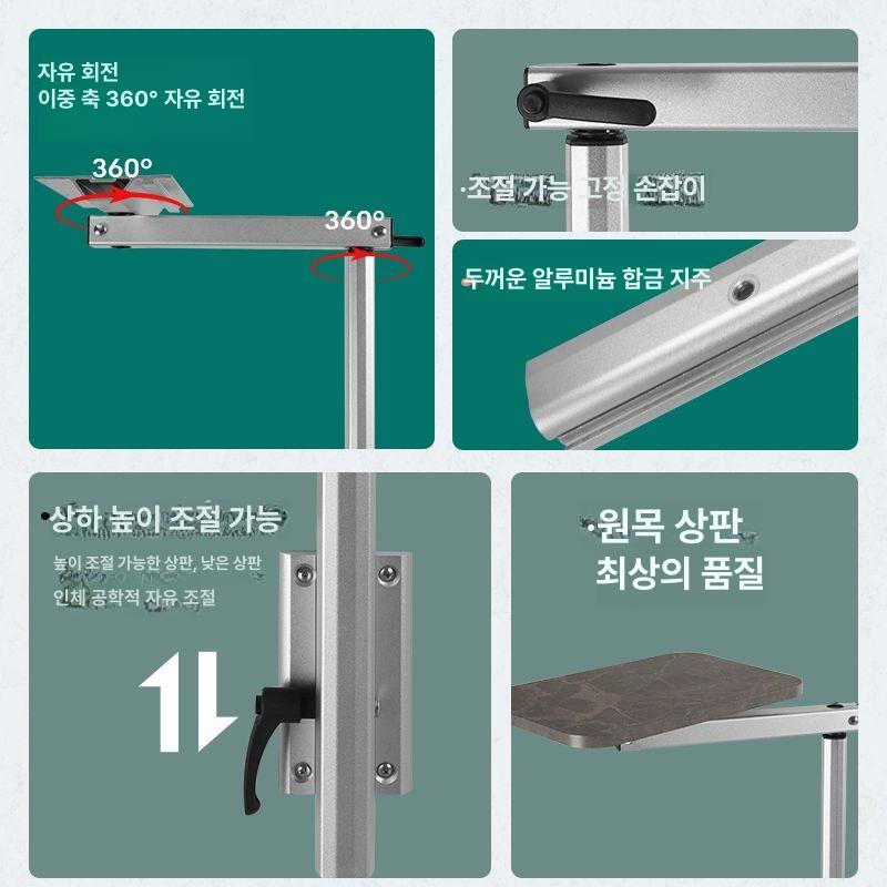 글램핑 테이블 접이식 회전 두꺼운타입 카라반 리프트 캠핑 캠핑용 프레임 분리형 회전테이블 - 상세 이미지 5