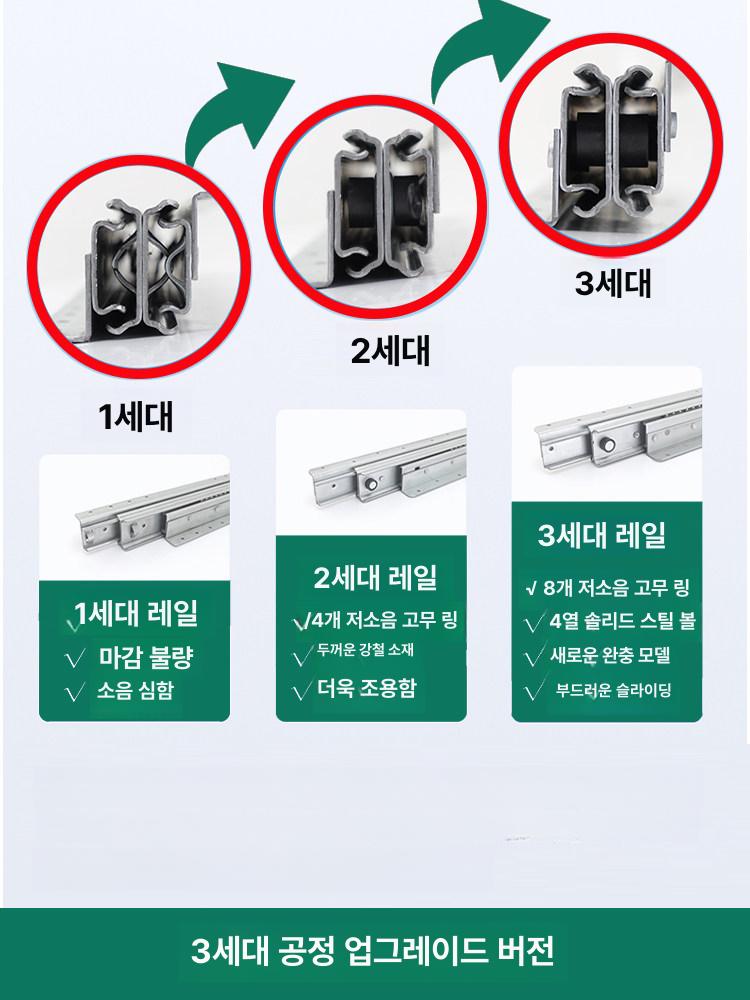 캠핑카 서랍 고하중 가구 댐핑 언더 헤비듀티 고하중 레일 슬라이딩 슬라이드 - 상세 이미지 4