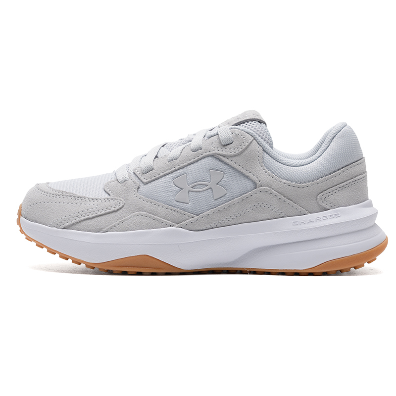 언더아머 UA Edge SUEDE 그레이 여성 스니커