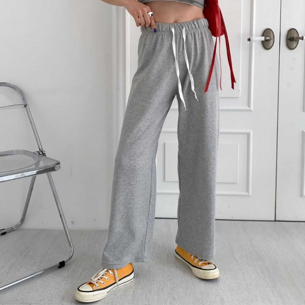 와이드 밴딩 조거팬츠 HPC-1007823 - 먹색