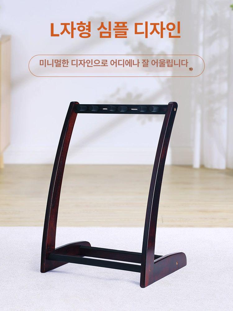 바이올린 거치대 원목 기타 월넛 스탠드 악기 보관함 인테리어 클래식 - 상세 이미지 4