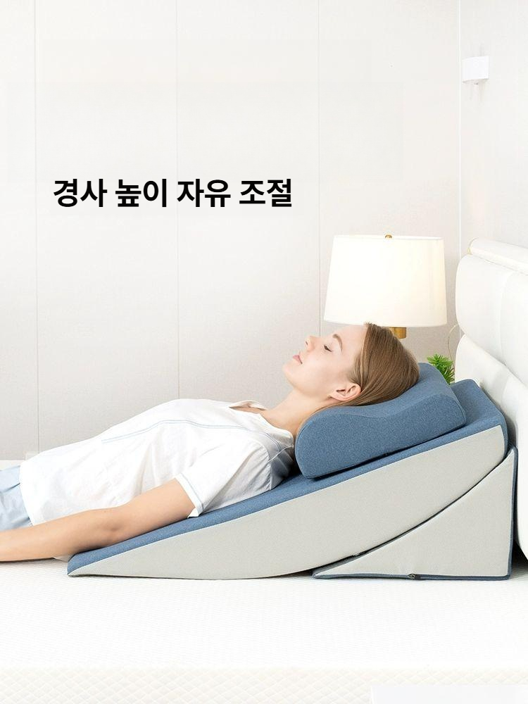 침대 쿠션 등받이 대형 보드 대형쿠션 순면 커버 등쿠션 허리 삼각 허리받침 쇼파 소파 - 상세 이미지 3