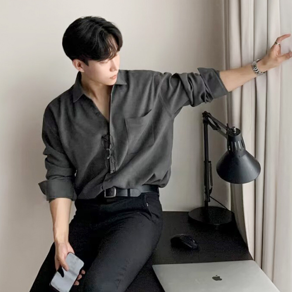 투겐락 남자 모던 베이직 셔츠 SD-260156 - 연베이지