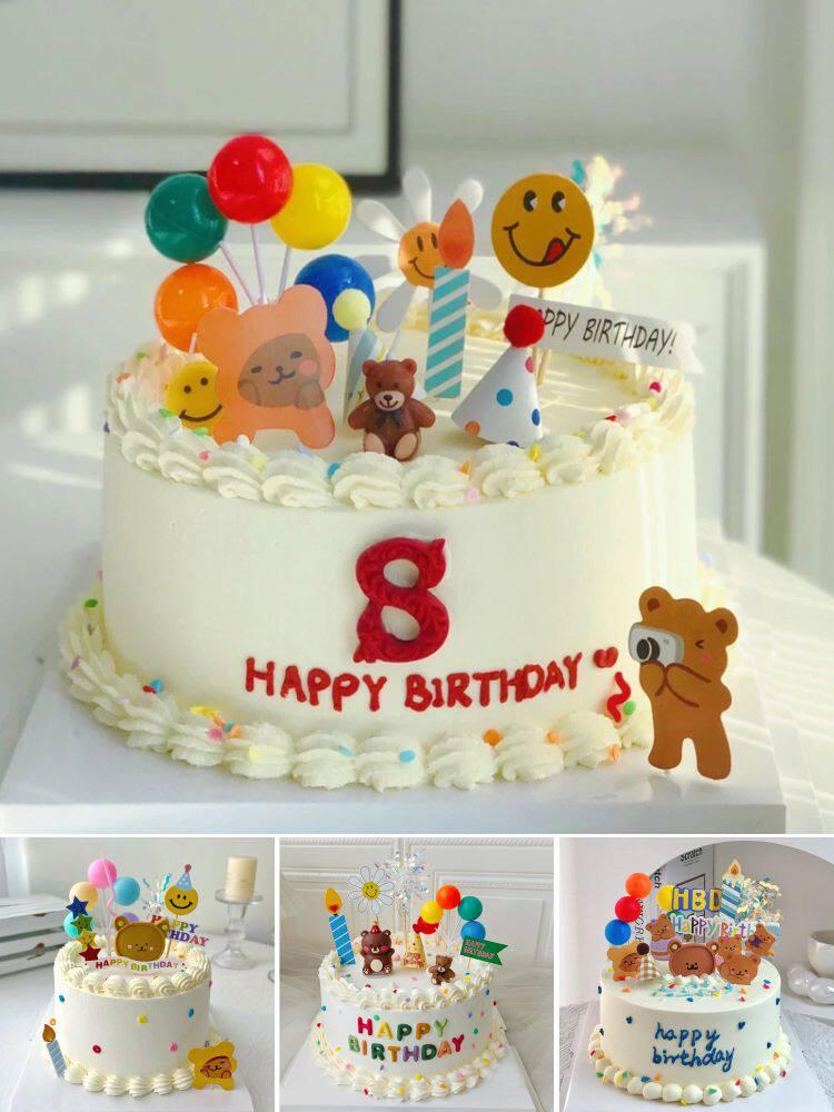 돌상 모형케이크 6인치 생일 페이크 장식 파티 샘플 크리스마스 케이크 파티용 웨딩 스타일 - 상세 이미지 2