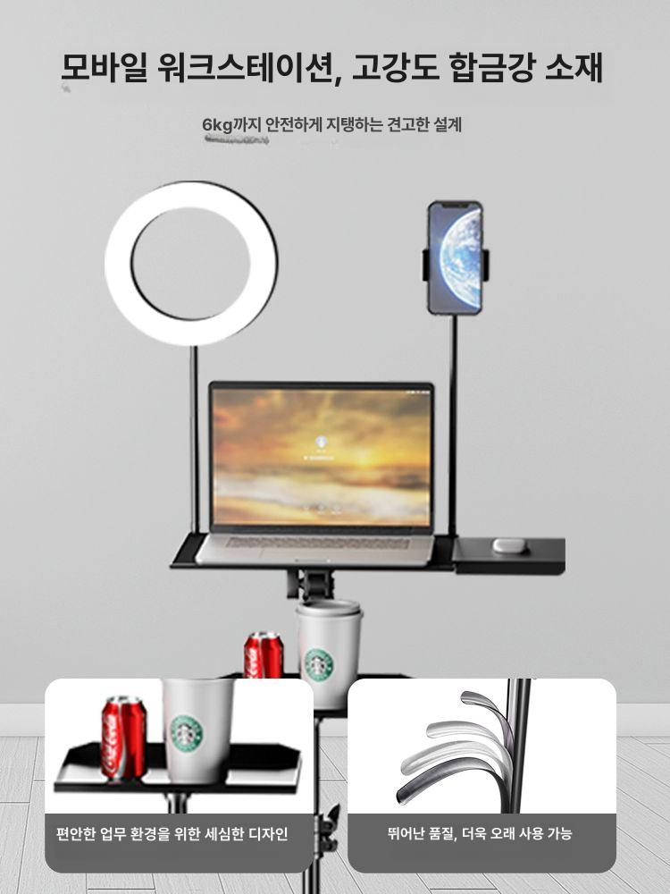 카메라 삼각대 스탠드 접이식 폴딩 미니 브이로그 있는 거치대 휴대폰 돌리 및 도르래 - 상세 이미지 4