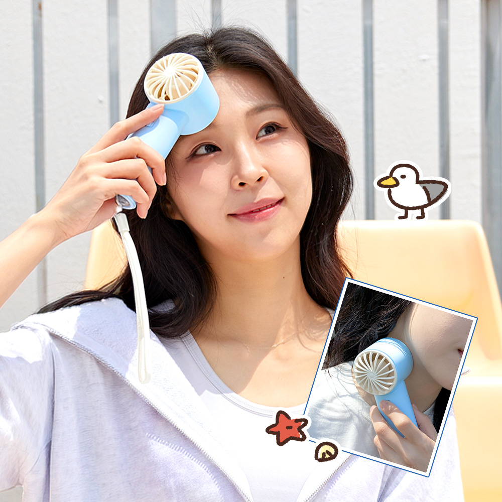 [N배송]카카오프렌즈 냉각선풍기 라이트섬머 무선 미니 저소음 핸디 휴대용 손 선풍기 이미지 7