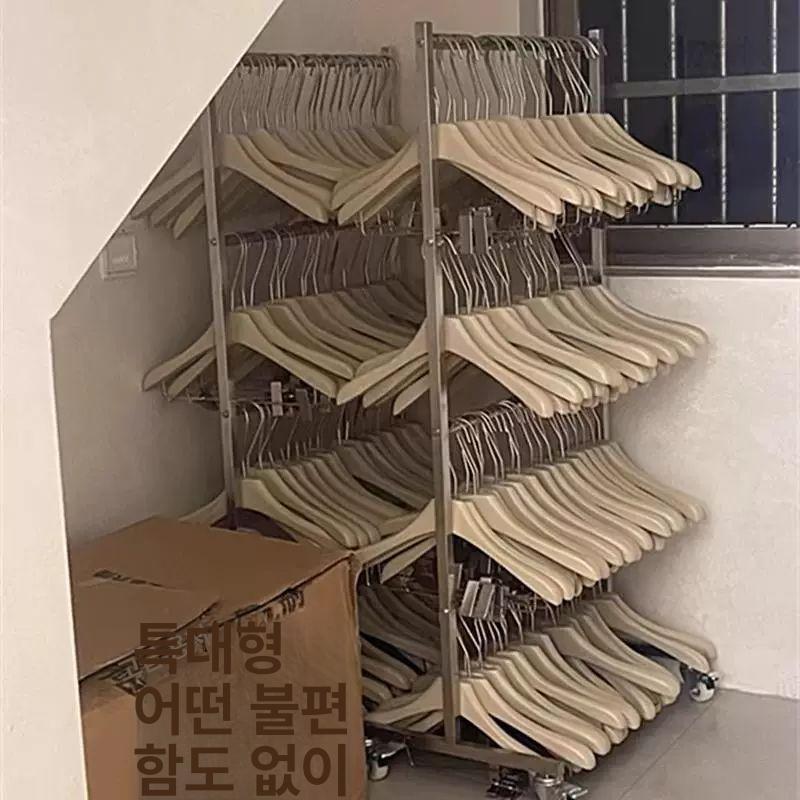 매장용 행거 옷걸이보관 거치대 모빌 정리대 바퀴형 옷가게 수납랙 보관함 정리 보관랙 수납 - 상세 이미지 5