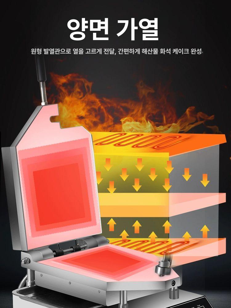 버터오징어 제조기 업소용 전용 철판 매점 메이커 양면 오징어구이 오징어 굽기 휴게소 기계 - 상세 이미지 3