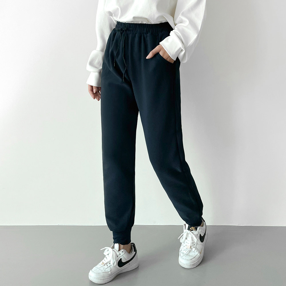 여성 델즈 융털기모 트레이닝 조거팬츠 JB-1007240 - 네이비