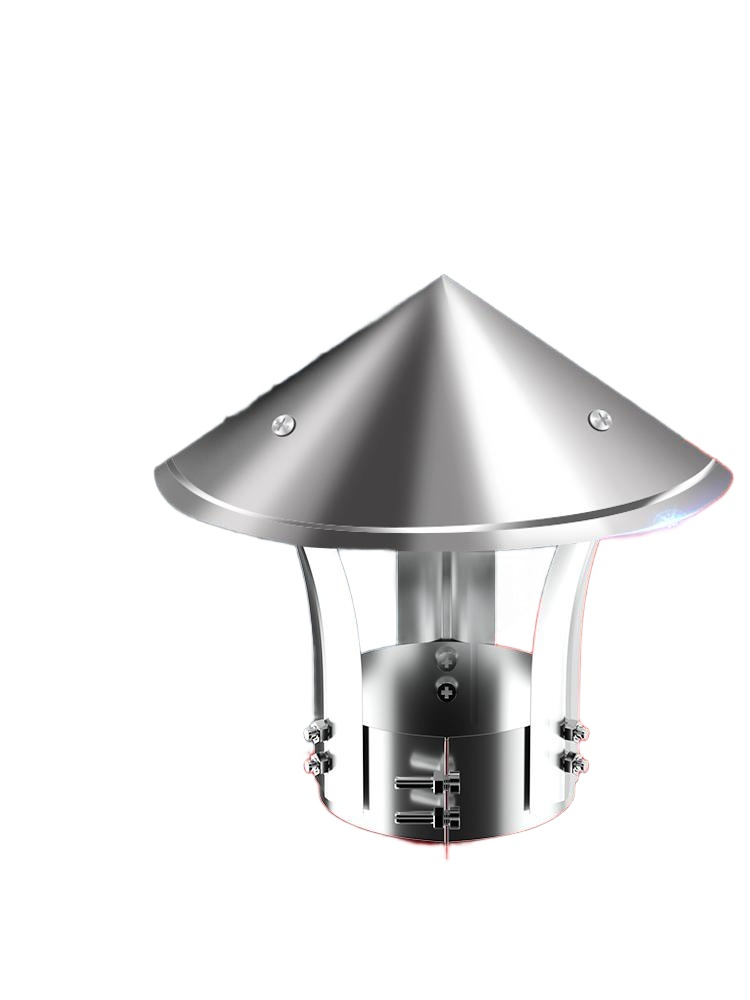 연통 마감티 10cm 5MM 150미리 75미리 80mm 200mm A - 상품 이미지