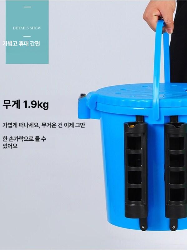 식당 물통 다라이 특대형 대형 김장 고무다라이 다용도 카트 목욕 구루마 고무 플라스틱 - 상세 이미지 3