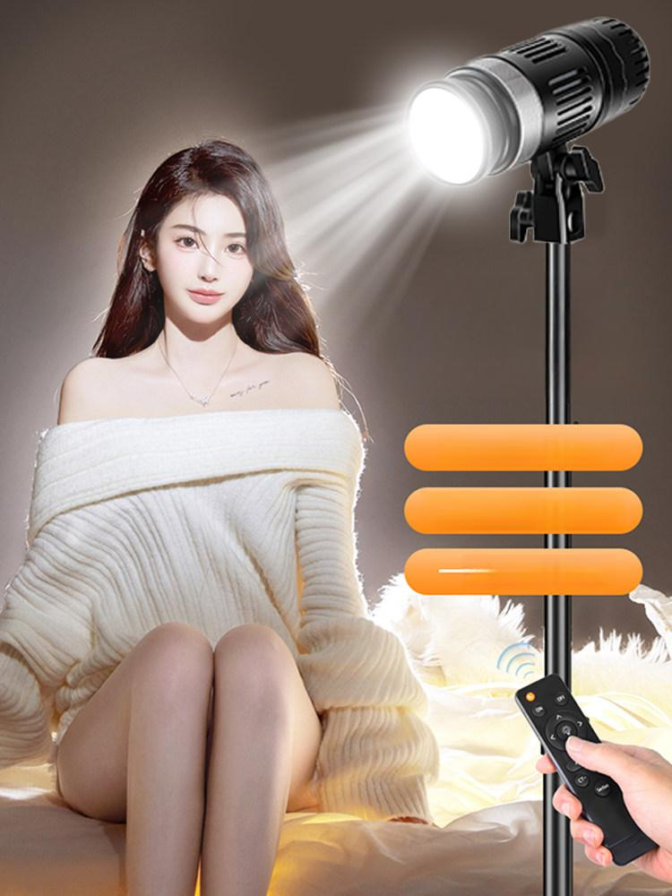 방송 스포트라이트 촬영용 소형 촬영 라이트 백라이트 배경 방송용 상품 조명 유튜브 실내 - 상세 이미지 2