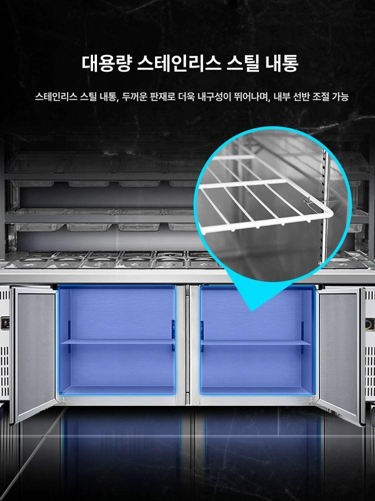 오픈형 쇼케이스 냉장고 진열대 셀프바 마라탕 냉장 샌드위치 채소 반찬 정육 디저트 훠거 - 상세 이미지 5