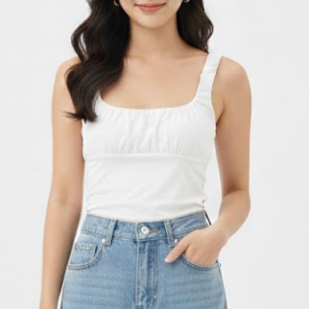 셔링 스퀘어넥 나시 HPC-1007880 - 베이지