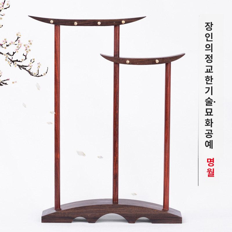 원목 붓걸이 서예 거치대 펜걸이 정리대 가로형 붓홀더 걸이 행거 보관함 브러시 보관 - 상세 이미지 3