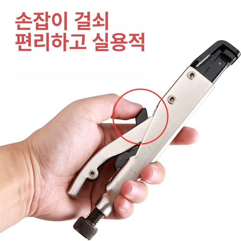 용접 클램프 스포트기 a형 도구 용접기 홀더 클립 플라이어 와이어 접지선 작업 아크 접지 - 상세 이미지 5