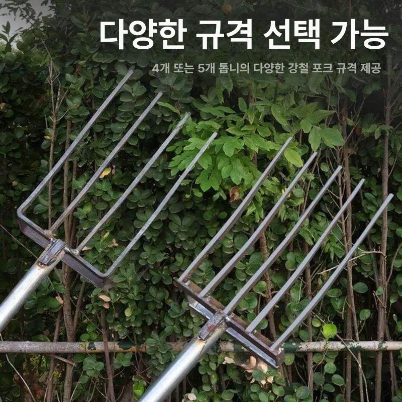 농기구 쟁기 밭고랑 원예용 밭갈이 도구 파기 경작 농사용 괭이 고랑 경작기 땅파기 기기 - 상세 이미지 3
