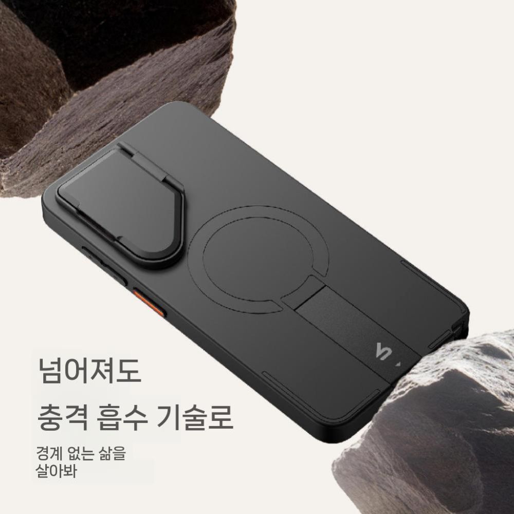 갤럭시s26 울트라 케이스 렌즈 드롭프 맥세이프 마그네틱 접이식 거치대 - 상세 이미지 2