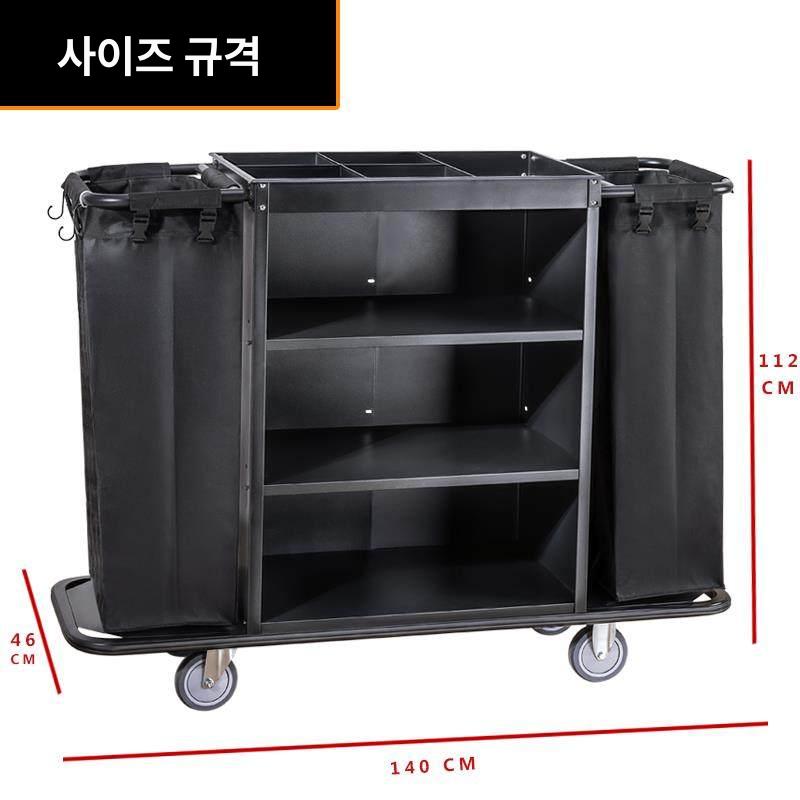 세탁 바구니 수레 이동식 철제 의류 편리한 병원 수거함 수건 트롤리 카트 대형 운반 수납 - 상세 이미지 2