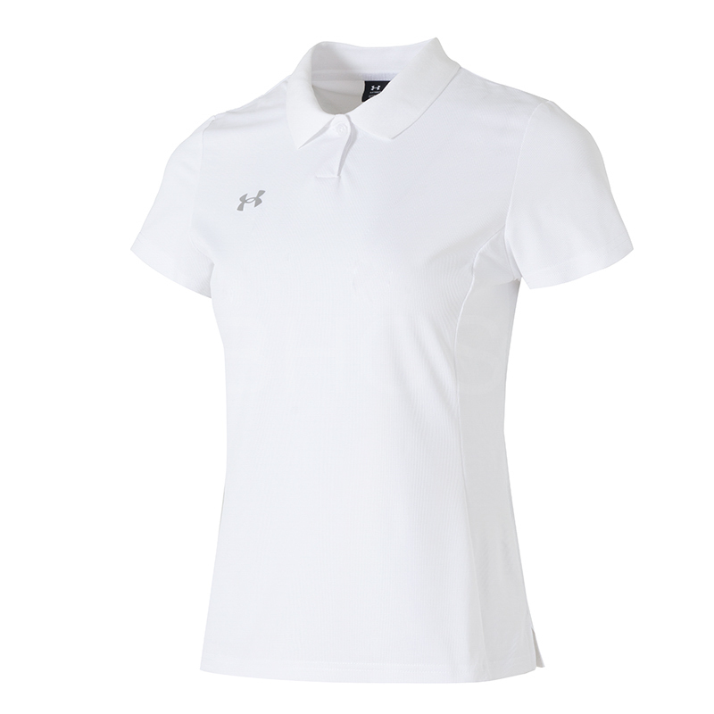 언더아머 화이트 여성 POLO POLO단축