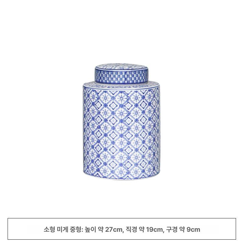 도자기 화병 소형 오리엔탈 찌그러진 탁상용 달항아리 감성 엔틱 소품 화기 홈 생화 오브제 - 상세 이미지 3