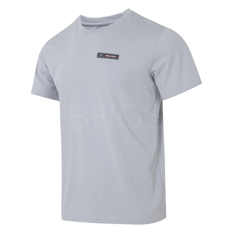 언더아머 UA HW ARMOUR LABEL SS 블랙 남성 티