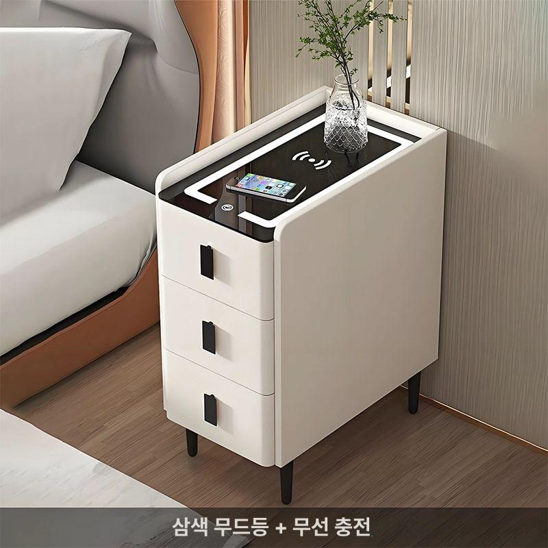 소파 틈새 테이블 미니 옆 창가 서랍 책상 협탁 슬림 베드 침대 좁고 철제 긴 틈새테이블 - 상세 이미지 4