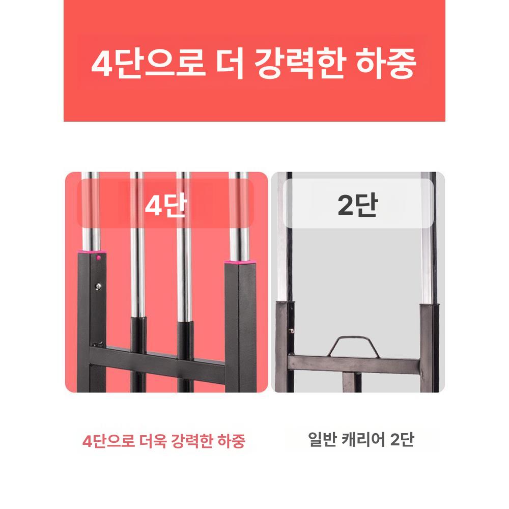 운반 트롤리 수레 접이식 폴딩 운반수레 끌차 바퀴 유리 대형 카트 핸드카 핸드카트 타일 - 상세 이미지 3