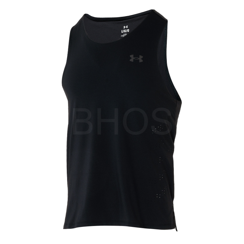 언더아머 UA LAUNCH 엘리트 SINGLET 블랙 남