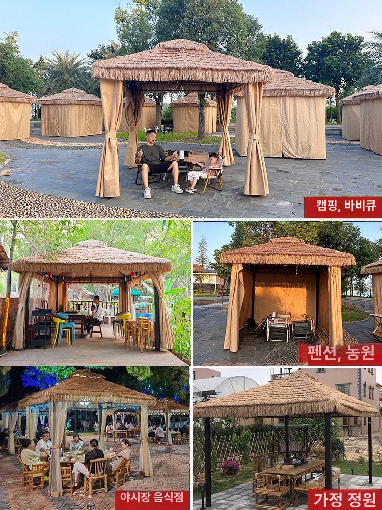 테라스 정자 주택 조립식 원두막 루프탑 전원주택 조립식정자 방갈로 오두막 차양막 썬룸 이미지 6