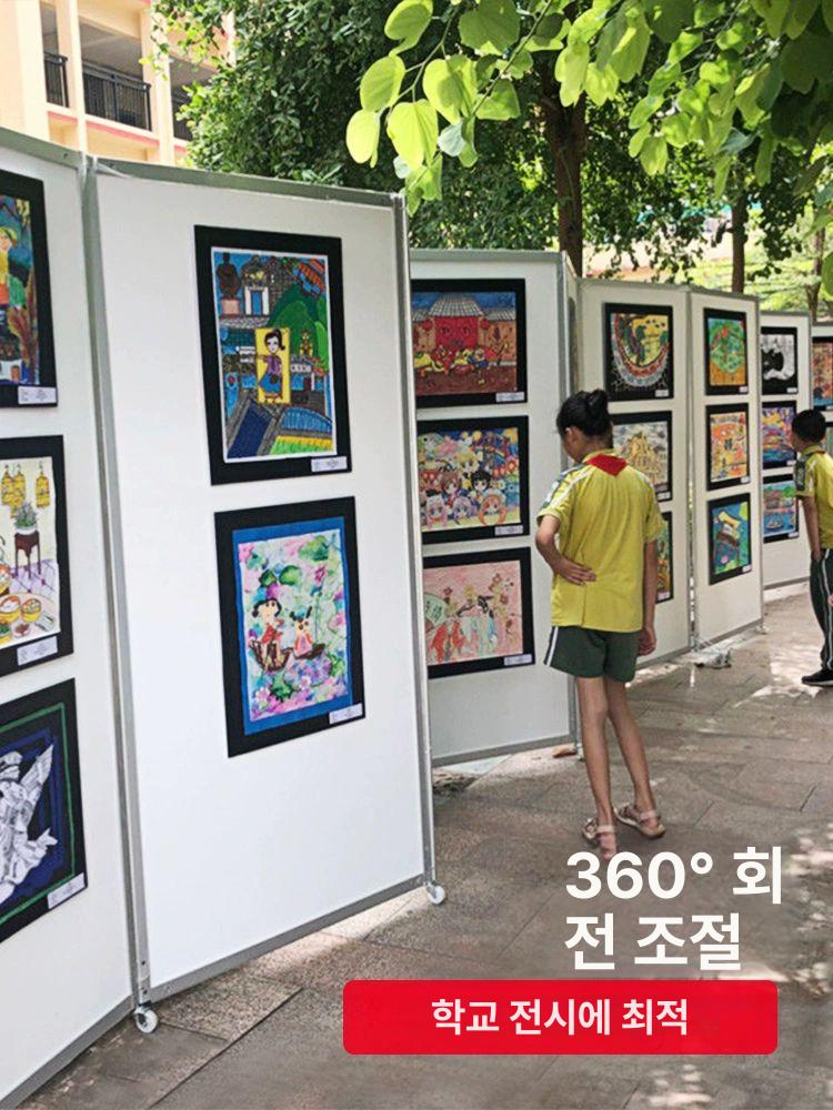 이동식 전시패널 파티션 디스플레이 삼각 스탠드 전시 박람회 갤러리 전시용 접이식 옥타부스 - 상세 이미지 2