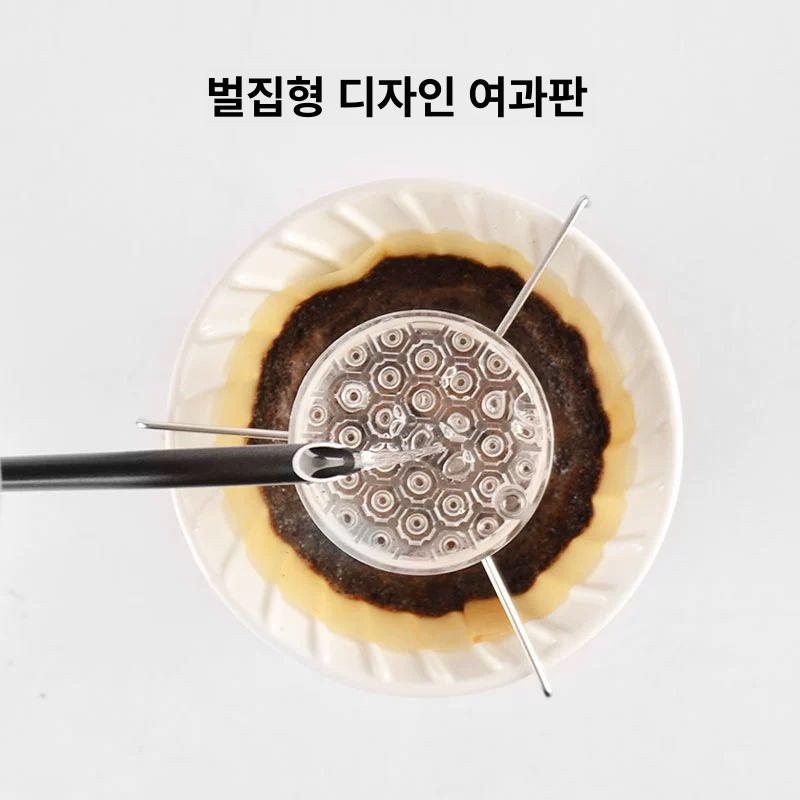 드립 커피서버 핸드드립 멜로 내리기 추출 주방 균일 드립서버 유리 콤비 주전자 포트 비커 - 상세 이미지 3