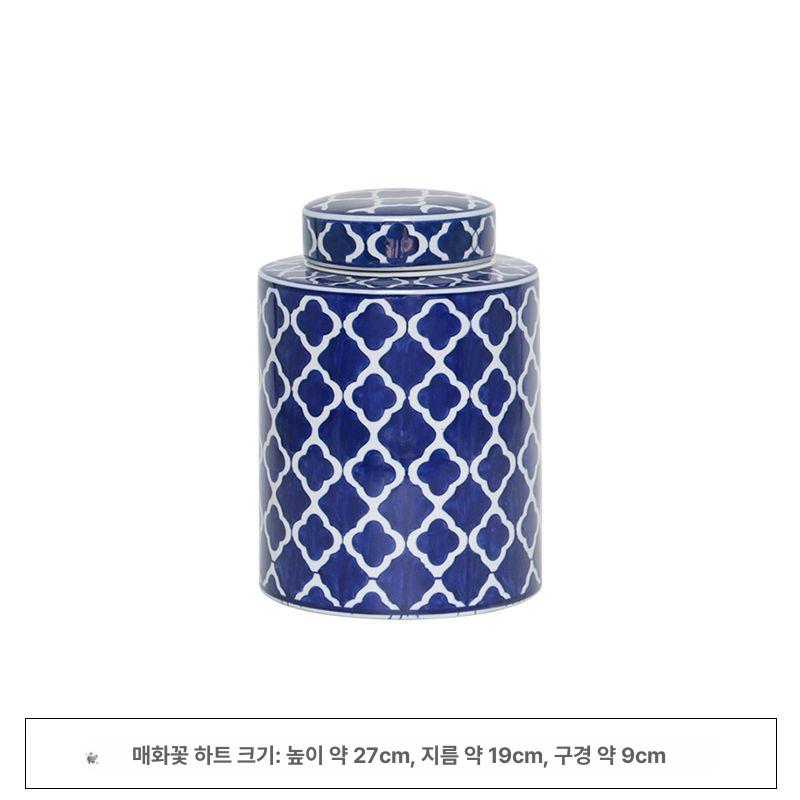 도자기 화병 소형 오리엔탈 찌그러진 탁상용 달항아리 감성 엔틱 소품 화기 홈 생화 오브제 이미지 6