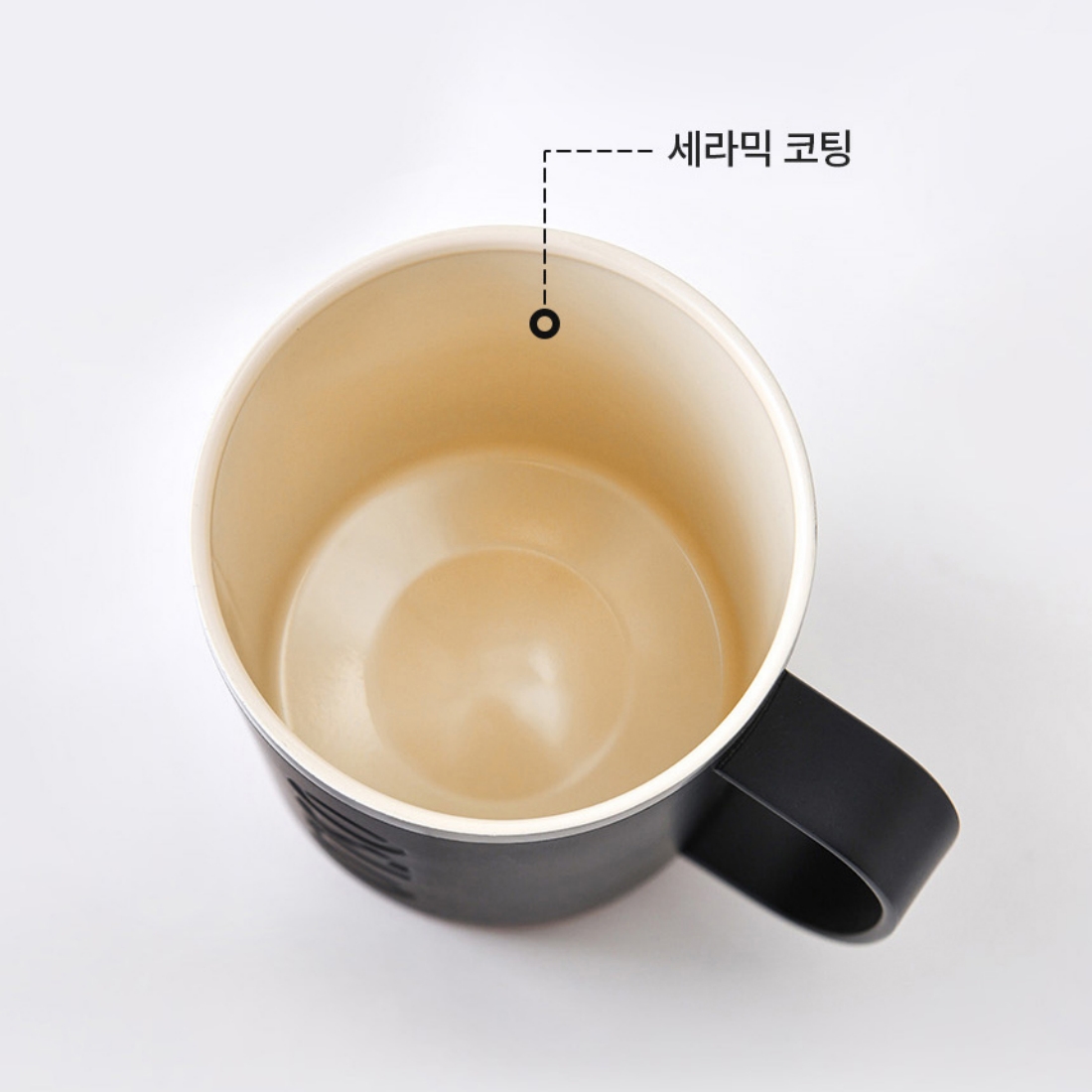 오슬로 뚜껑있는 스텐 머그잔 보온보냉 캠핑 커플 세라믹코팅 머그컵 480ml, 화이트 - 상세 이미지 5