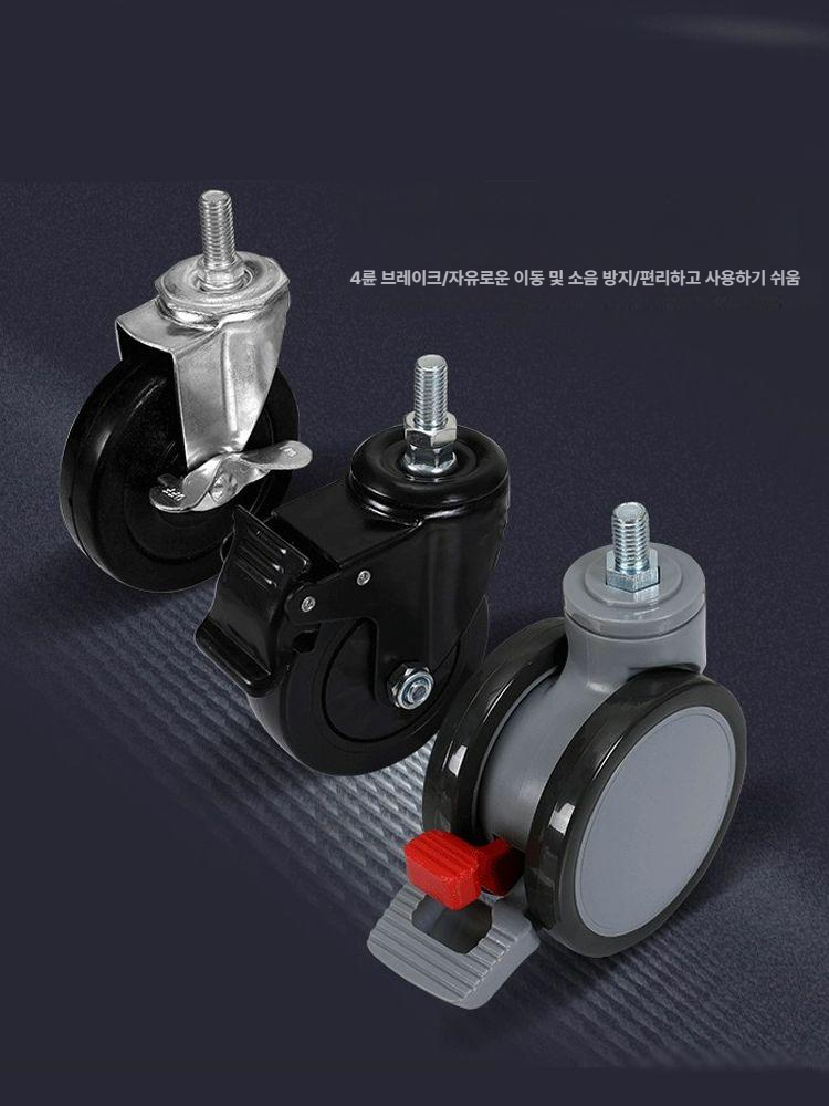 컴퓨터 모니터 거치대 이동식 모니터암 싱글 병원 데스크탑 받침대 선반 카트 침대 스탠드 - 상세 이미지 5