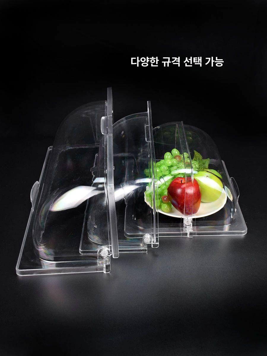 베이커리 빵트레이 아크릴 투명 디스플레이 케이크 선반 나무 엔틱 빵 빵진열 디저트 식당 - 상세 이미지 5